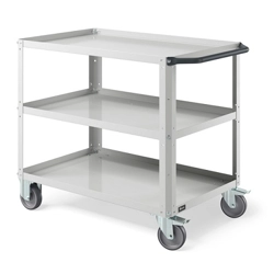 vendita online Carrello clever 1007 large mm.1024x615x847h - grigio chiaro ral7035 Carrelli e Contenitori Per Officina - Moduli Per Carrelli Fami